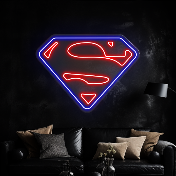 Led Neon Super Homem
