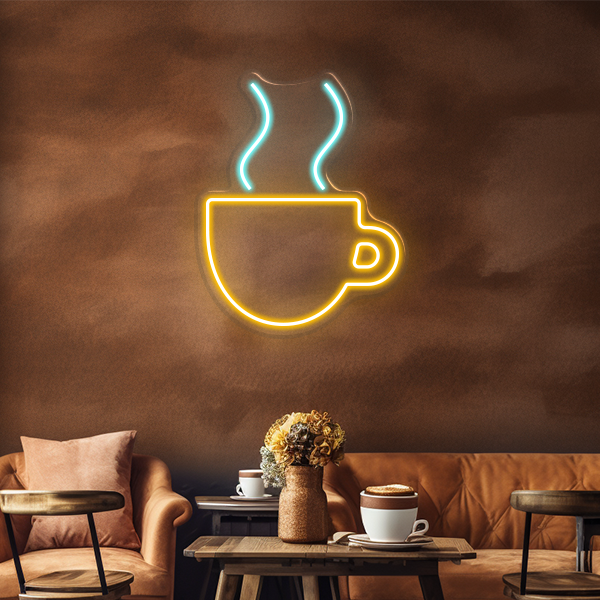 Led Neon Xícara de Café