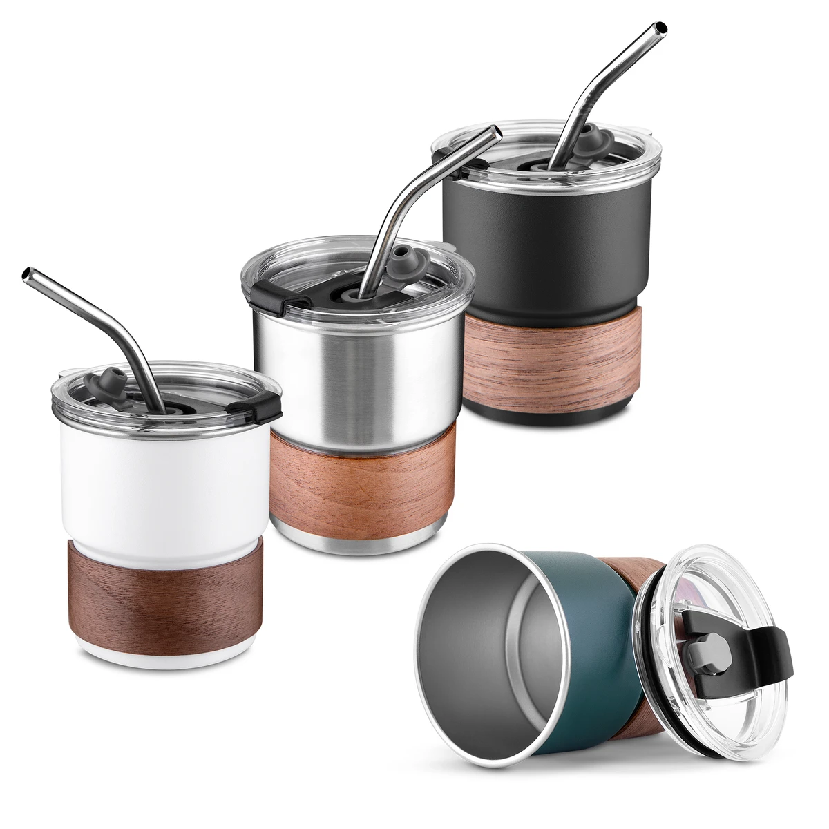 Copo em Inox com Canudo 250ml