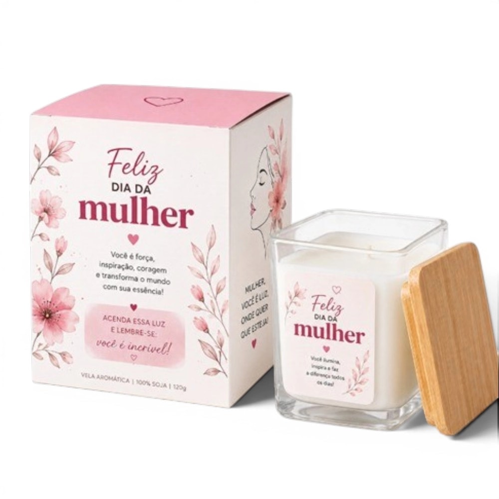 Vela Aromática com Embalagem Personalizada
