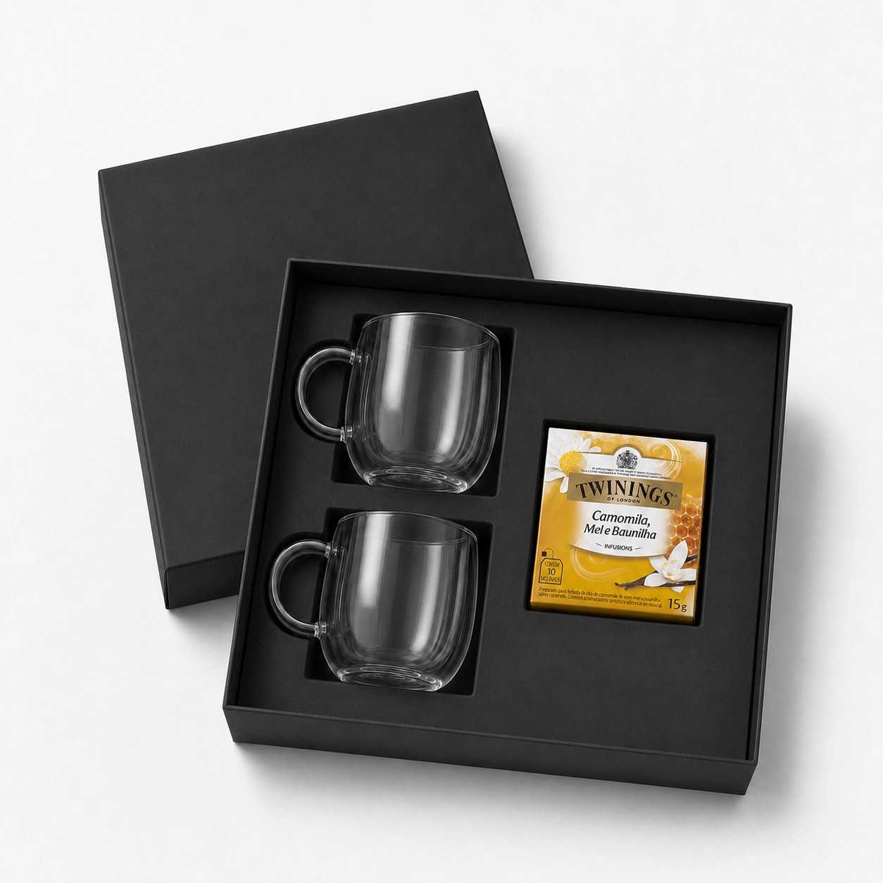 Kit Chá com duas Xícaras Personalizáveis