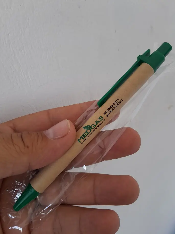 Caneta ecológica personalizada - Brindes Personalizados em Natal RN para Empresas e Eventos