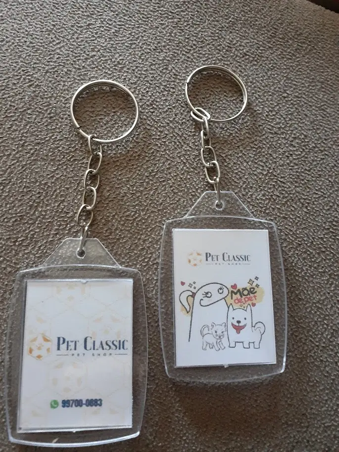 Chaveiro acrílico 3x4 personalizados - Brindes Personalizados em Natal RN para Empresas e Eventos