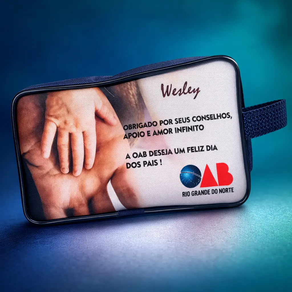 Necessaire Nylon 600 personalizada com sua logo - Brindes Personalizados em Natal RN para Empresas e Eventos