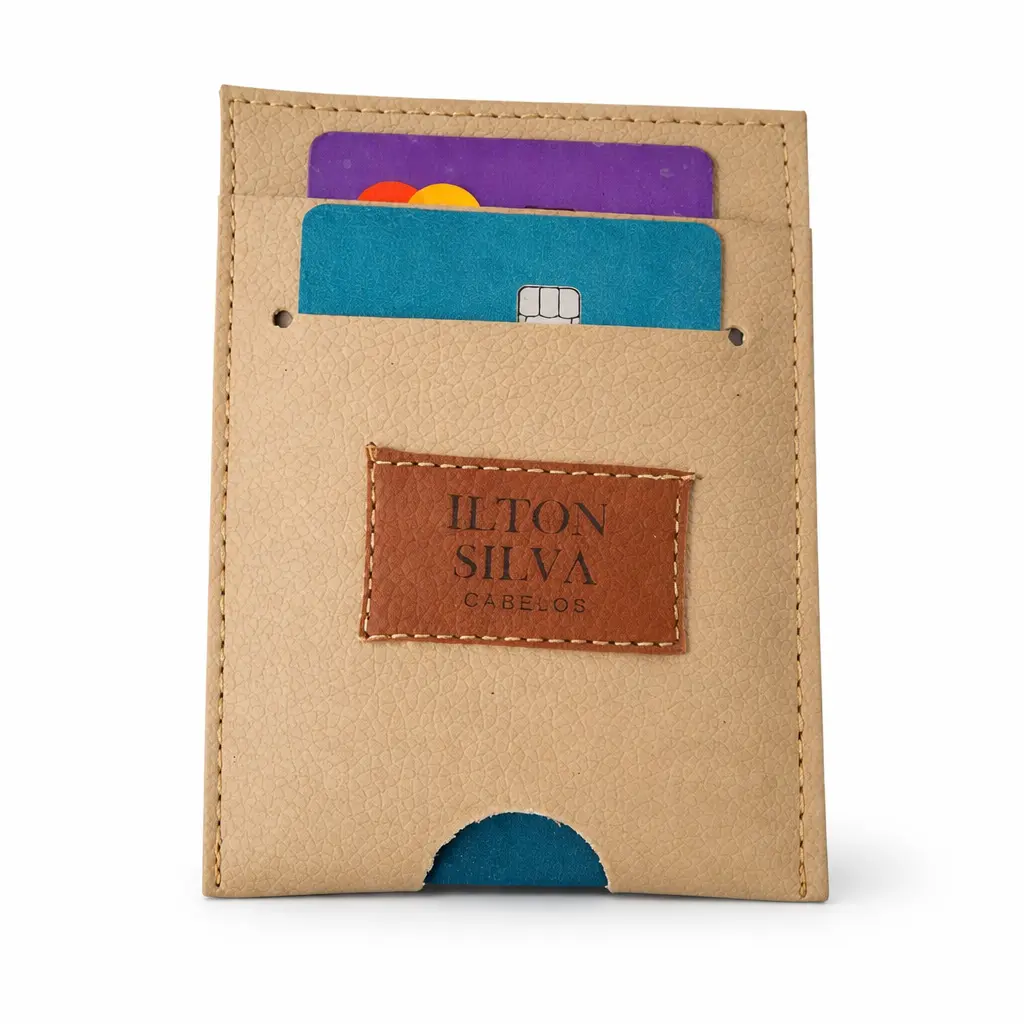 Porta cartões slim em couro sintético personalizado - Brindes Personalizados em Natal RN para Empresas e Eventos