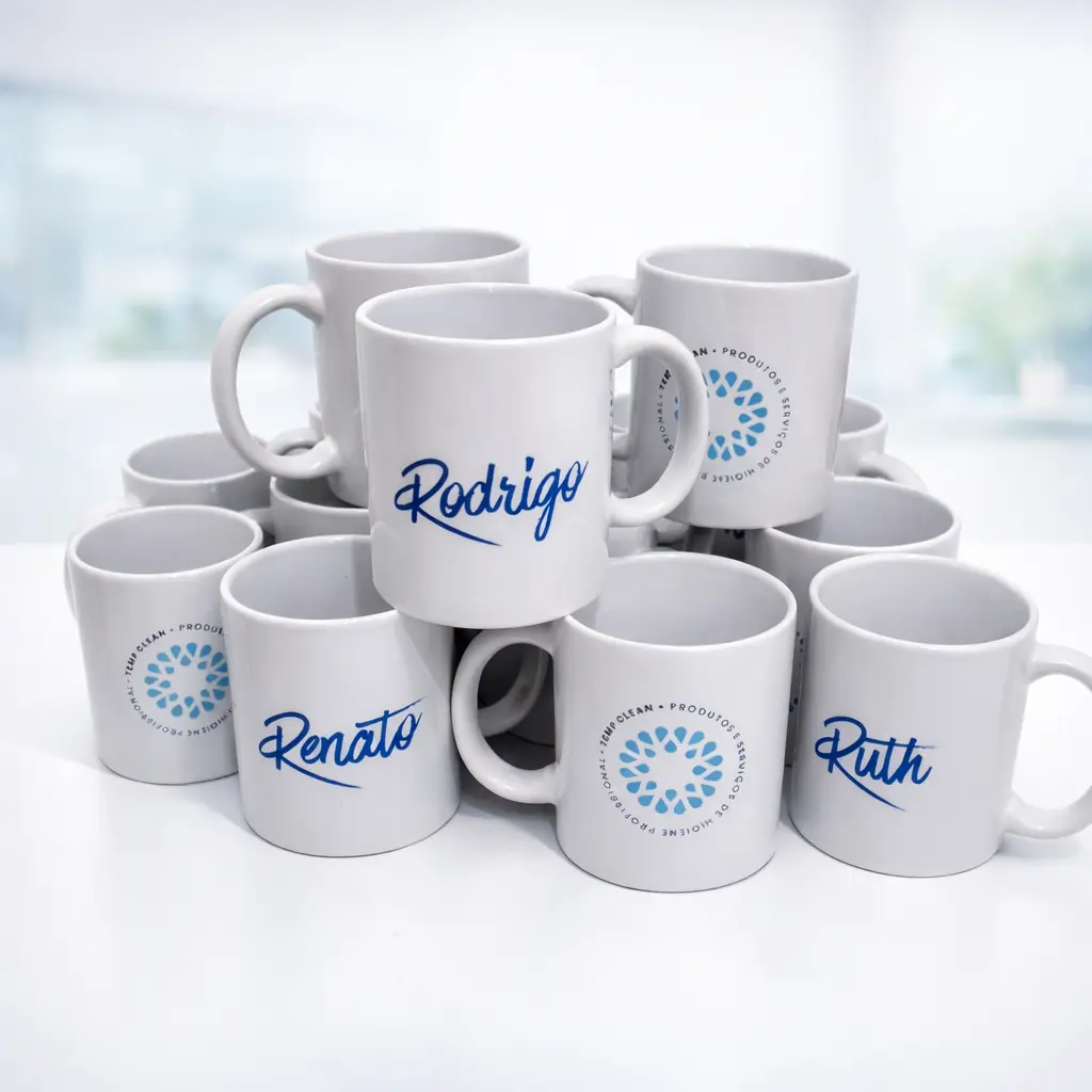 Caneca de Porcelana Personalizada - Brindes Personalizados em Natal RN para Empresas e Eventos