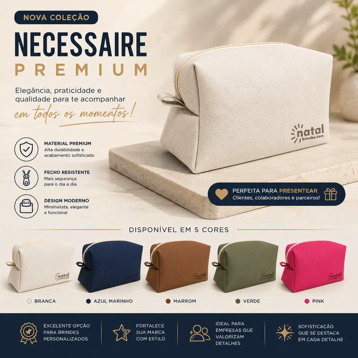 Necesser Premium personalizada - Brindes Personalizados em Natal RN para Empresas e Eventos