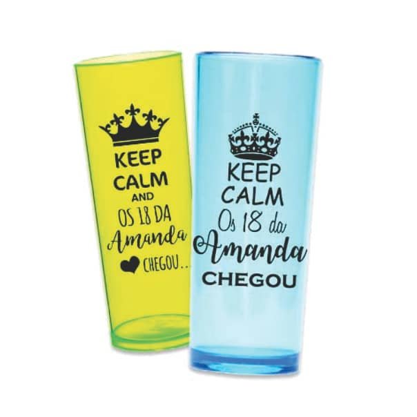 Copos personalizados long drink neon | Ninja Brindes