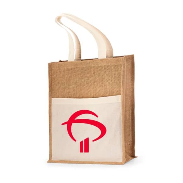 Sacola com Bolso Frontal | Ninja Brindes