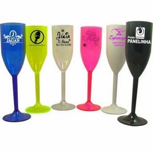 Taça de acrilico champagne