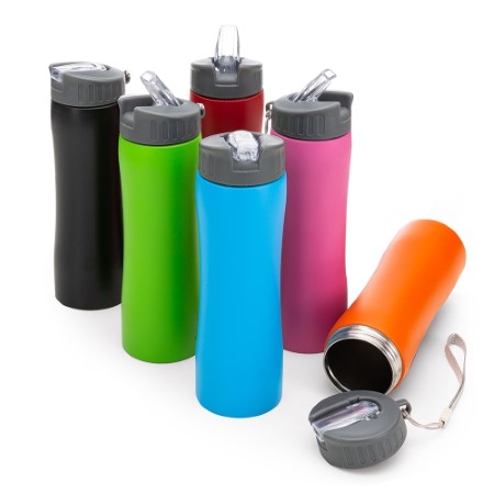 Squeeze Inox 600ml bico transparente