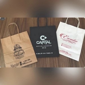 Sacola Kraft personalizada