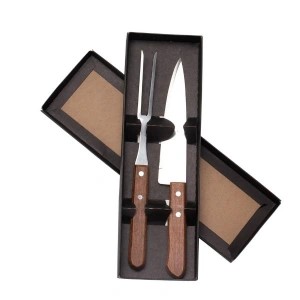 Kit churrasco 2 peças caixa kraft