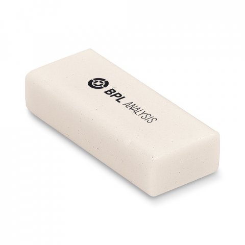 Borracha branca em TPR 6x2cm Personalizado