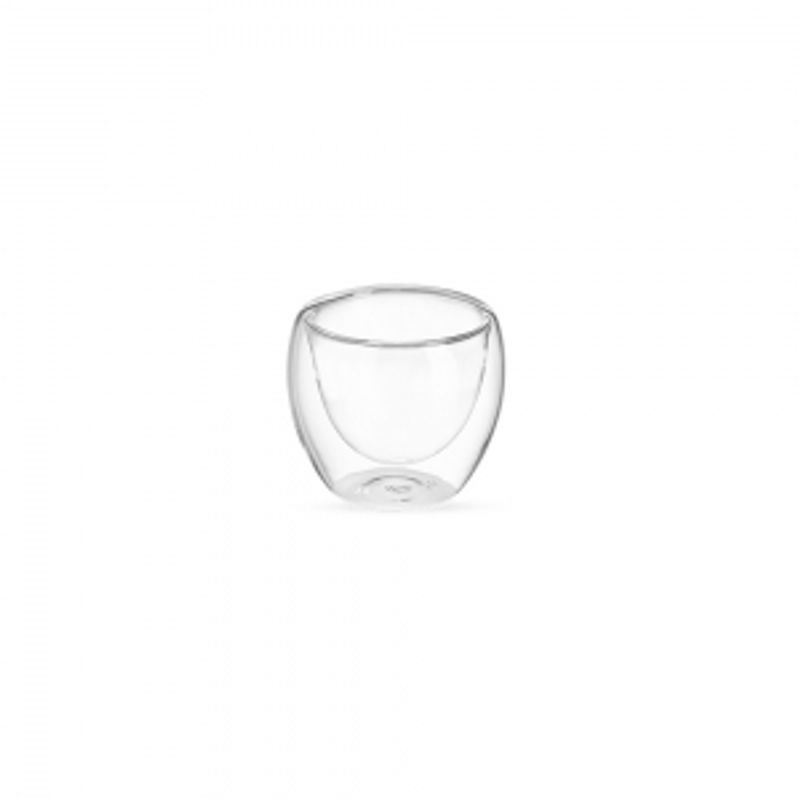 Copo Vidro Parede Dupla 80ml