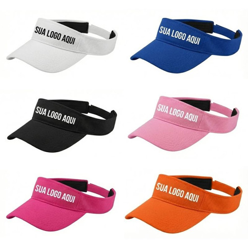 Viseira Esportiva Personalizada c/ Velcro e Cor Exclusiva