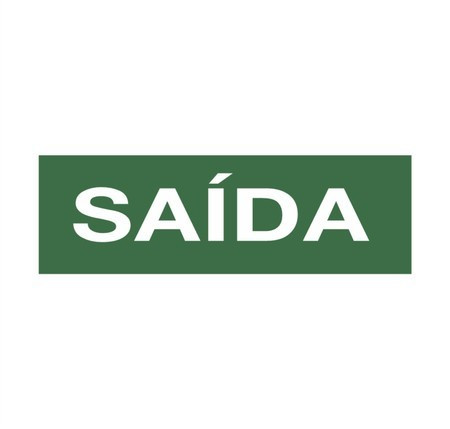 Saída (Verde) 10x30 - Pacote com 12un