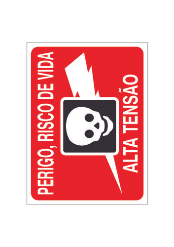 Risco de vida 15x20 - Pacote com 12un