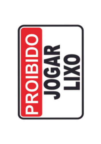 Proibido jogar lixo 20x30 - Pacote com 12un