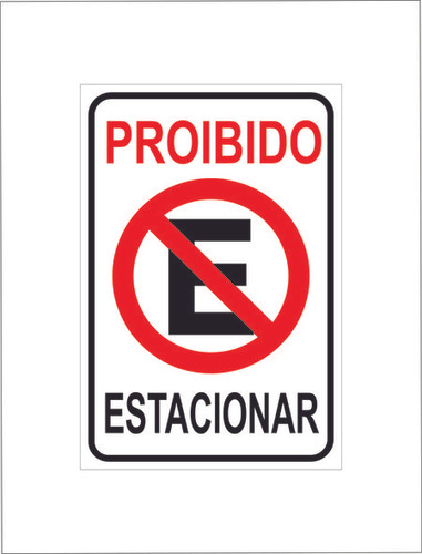 Proibido estacionar 20x30 - Pacote com 12un