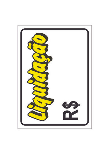 Placa - Liquidação 20x30 - Pacote com 12un
