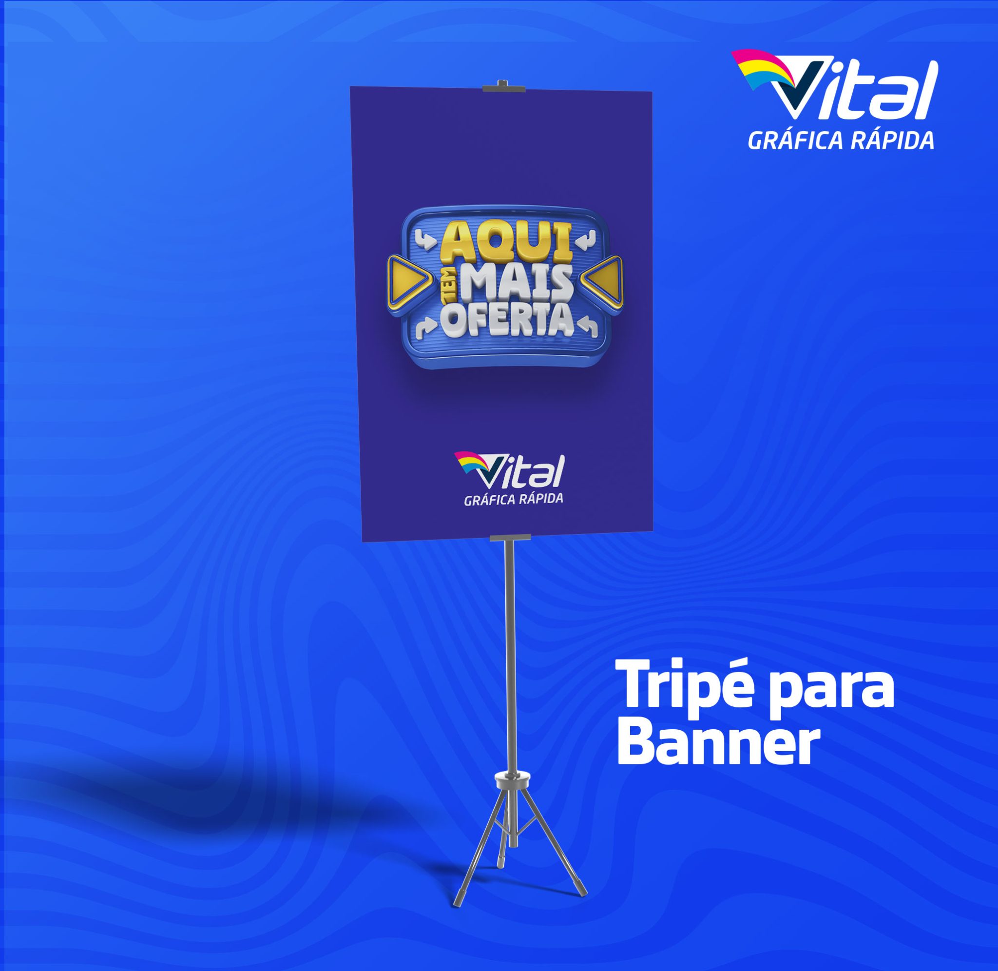 Tripé para Banner em Lona