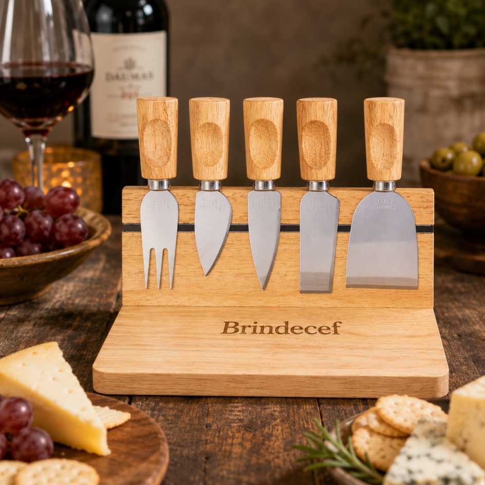 Kit Queijo 6 Peças Personalizado - BrindeCEF