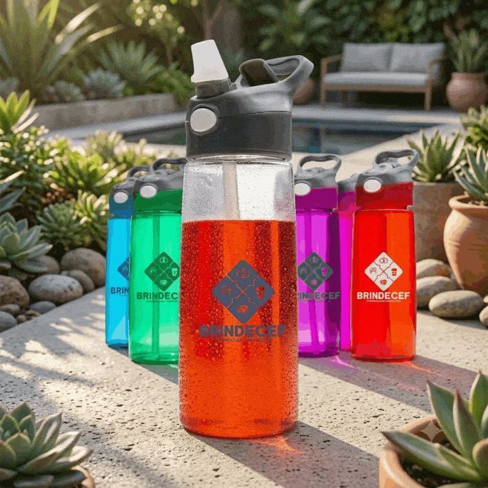 Squeeze 650ml Plástico Personalizado - BrindeCEF