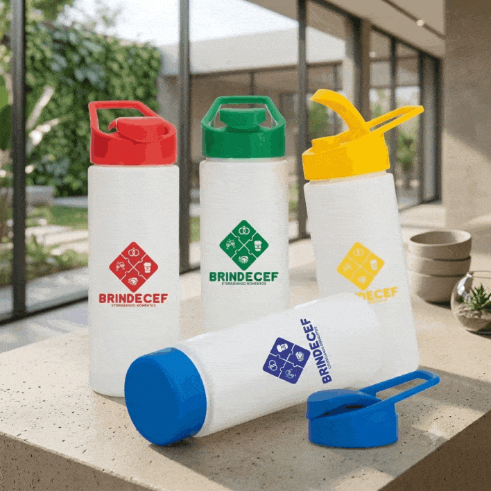 Squeeze Plástico 550ml Personalizados para Brindes