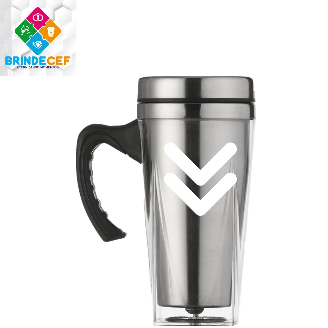 Caneca Acrílica 450ml Tampa Rosqueavel Personalizada