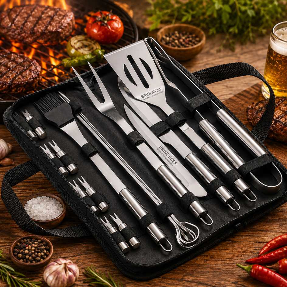 Kit Churrasco 17 Peças Personalizado para Brindes