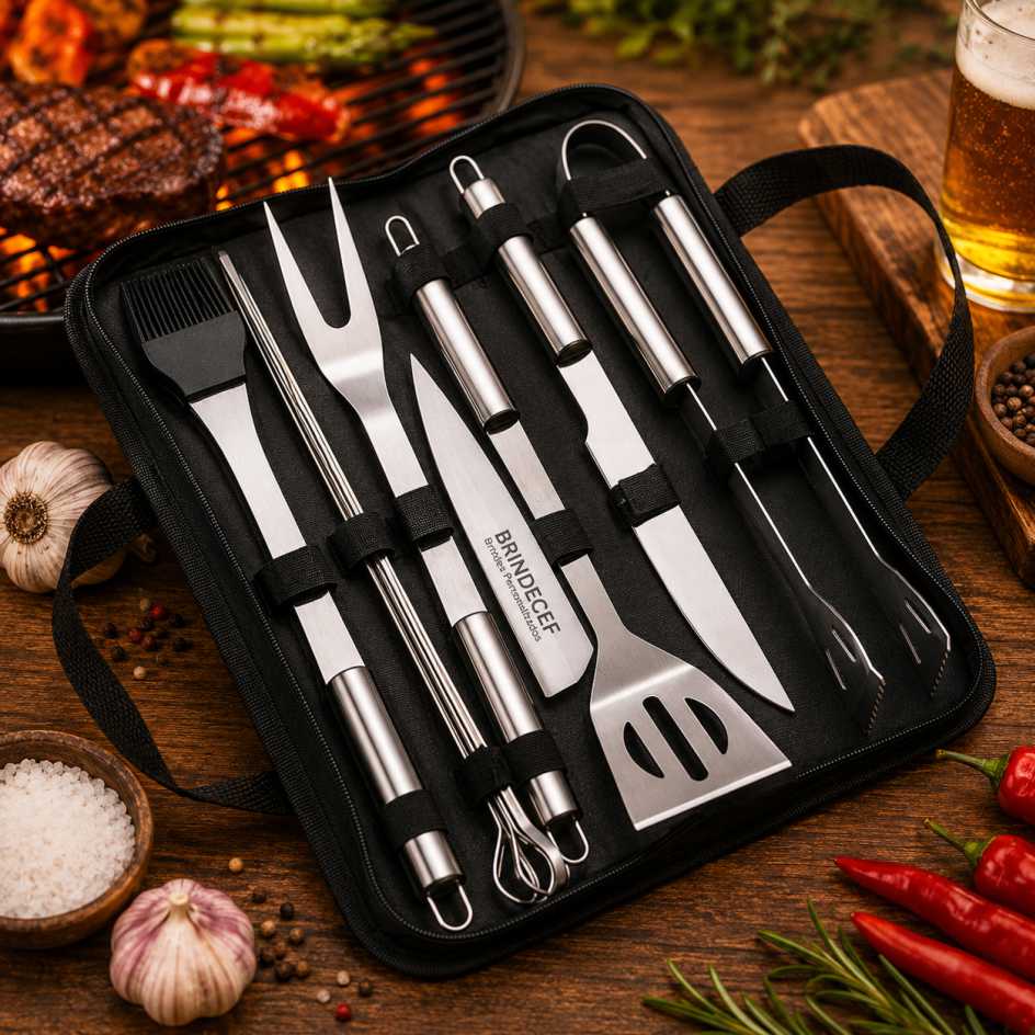 Kit Churrasco 9 Peças Personalizado para Brindes