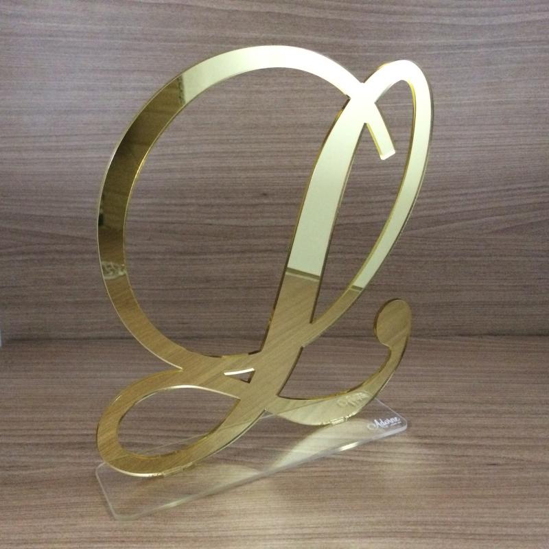 Display Espelho Dourado
