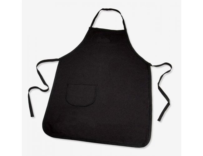 Avental Com Bolso Em Brim Preto