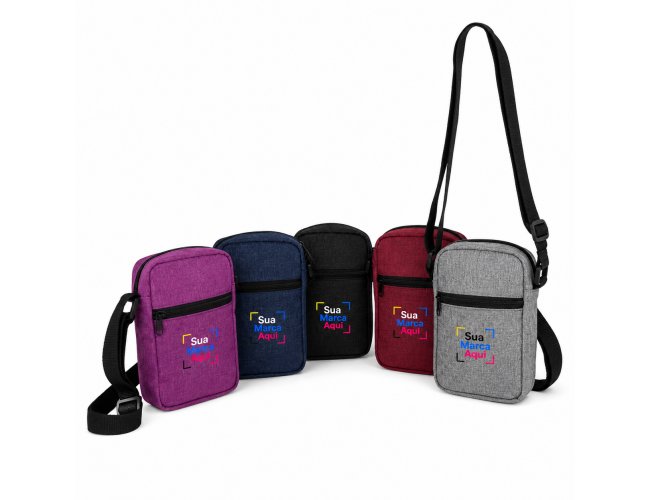 Bolsa de Ombro Poliéster PVC Mescla (19x13cm)