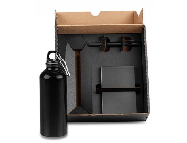 Kit Com Squeeze, Caneta E Bloco - 3 Pçs KT-90235