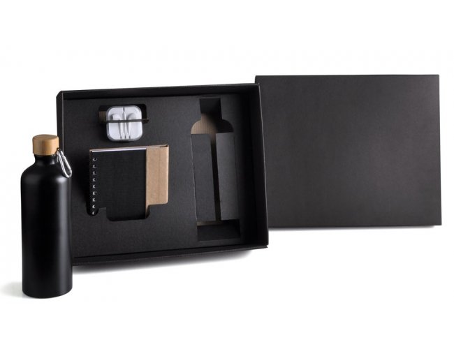 Kit Garrafa, Caderno E Fone - 4 Pçs KT-90284