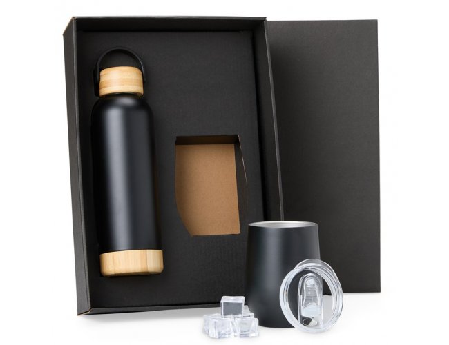 Kit Garrafa E Copo Térmico - 2 Pçs KT-90402