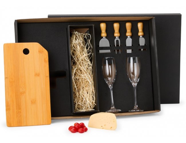 Kit Queijo E Champagne - 7 Pçs KT-90197