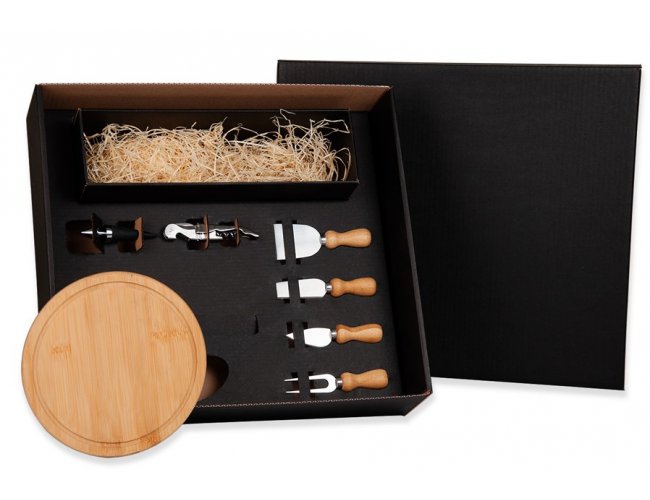 Kit Queijo E Vinho - 7 Pçs KT-90020