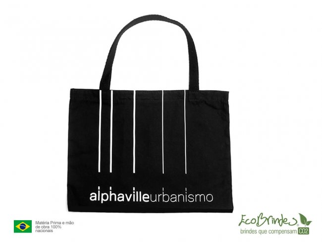 Ecobag Algodão Preto 4232