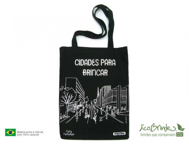 Ecobag Algodão Preto 3040