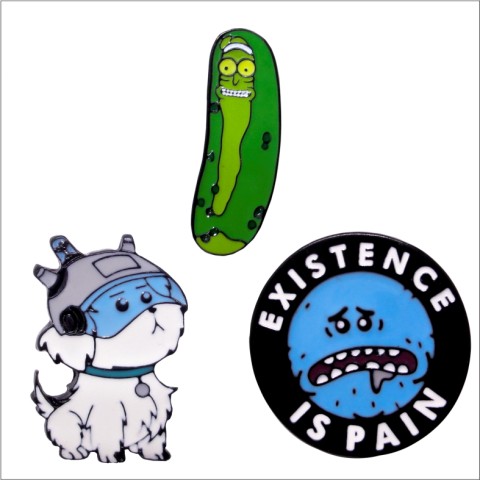 Enamel Pins Kit Rick and Morty 1