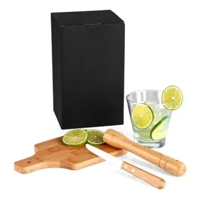 Kit Para Caipirinha em Bambu