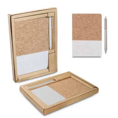 Kit Escritorio a5 Capa em Cortica e Caneta