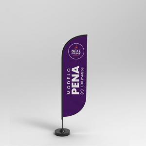 Windbanner modelos faca, pena e vela direto da fábrica