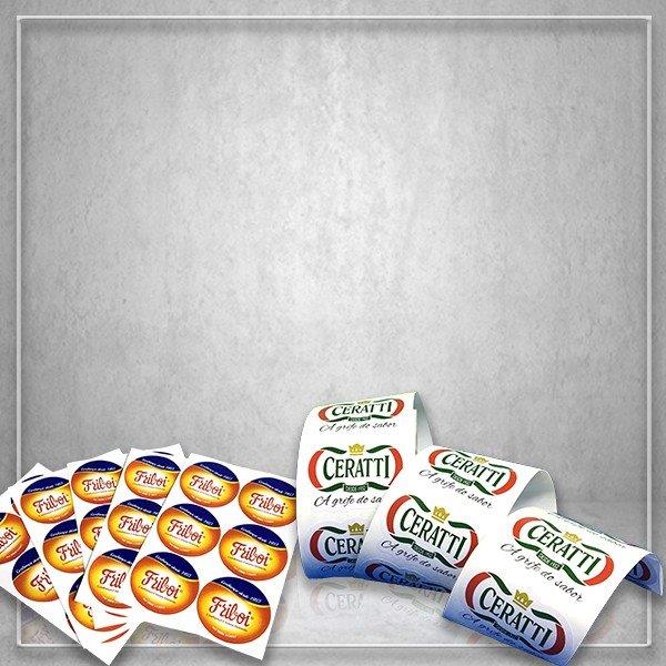 Etiqueta auto adesiva personalizada