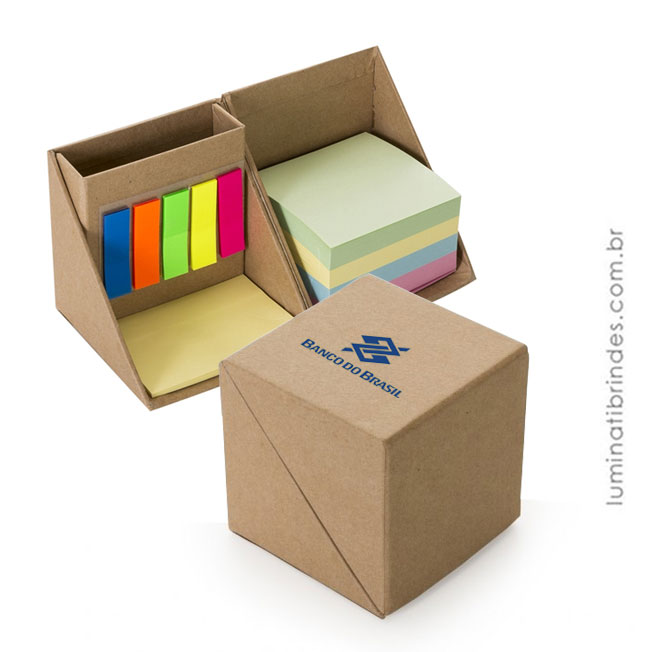 Cubo Bloco Ecológico - Anotações e post it