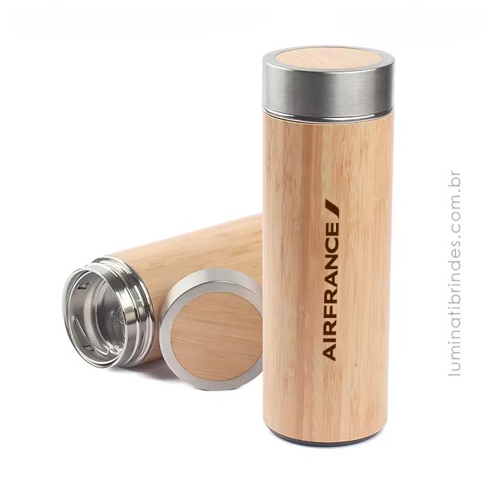 Garrafa Térmica Bamboo Ecológica Zen