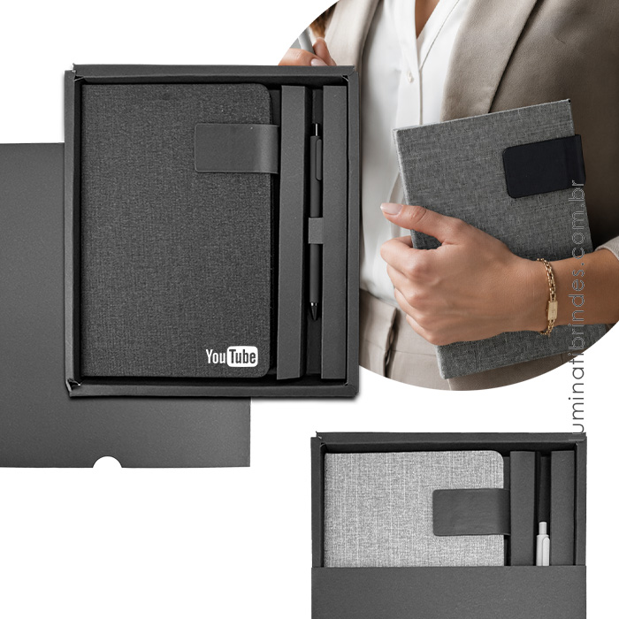 Idea RPET - Conjunto com Caderno e Caneta